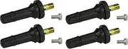 Muzzys (Set of Four VS-65 Rubber TPMS Tire Valve Square Stem FITS 2014 and Newer Dodge RAM 1500 2500 3500 and Jeep Cherokee Dill VS65