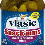 Vlasic Snack'mms Sweet 'N Crunchy Minis, Sweet Pickles, 16 fl oz Jar