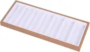 [HAMKVBPR] Sunglasses Storage Box Glasses Shop Wooden Counter Glasses Shelves Glasses Props Display Box Eyewear Display Case(46.5x20x3cm)