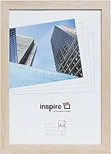 Hampton Frames OSLO A4 (21x30cm) Natural Wood Effect Picture Poster Photo Frame Plexi (Non-Glass) OSLA4NG