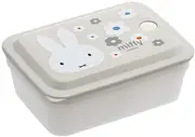 Skater PAS6AG-A Ag+ Silver Ion Bento Box, Antibacterial, Fluffy, Packing, Integrated Air Valve Included, 1-Tier, 20.3 fl oz (600 ml), Miffy, Monotone