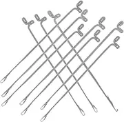 UTHCLO 10Pcs Metal Beading Needles for Jewelry Making Reusable Precision Hook Bead Tools for DIY Crafting Easy to Use for Beginners and Versatile Bead Work