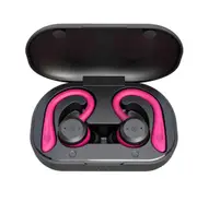 Wireless Mini 5.0 Stereo Waterproof Bluetooth Headset In-ear Sports Two-sided Stereo Headset TWS Smart Noise Cancellation (Pink)