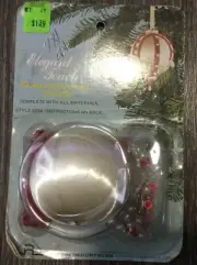 Sealed Vintage Push Pin Sequin Christmas Ornament Kit Craft