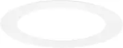 uxcell 1-Pack Goof Rings for 3 Inch Recessed Lights, 2.6" ID 3.8" OD Durable Steel Trim Ring Flush Mount White Can Light Trim Ring Cover for Ceiling Can Downlights