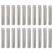 4x22mm 304 Stainless Steel Dowel Pins, 20Pcs Knurled Head Flat End Dowel Pin