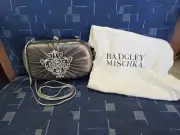 BADGLEY MISCHKA CLUTCH Evening Convertible Handbag Shoulder Strap NWT & Dust Bag