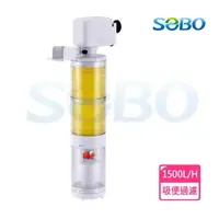 在飛比找momo購物網優惠-【SOBO 松寶】多功能內置過濾器-三合一吸便器(1500L