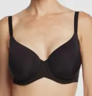 $70 Wacoal Women's Black Ultimate Side Sleek Smoother Underwire Bra Size 38DD