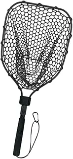 TENOL Fishing Net,Landing Net Foldable Wading Net Collapsible Handle Fish Netting for Fish Tank Beach Freshwater Saltwater