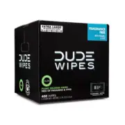 DUDE WIPES XL Flushable Wipes, Fragrance-Free, 8 Packs (400 Wipes) - Free Shippi