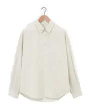 Lemaire Relaxed Long-Sleeved Buttoned Shirt milky white