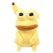 23cm Monster Plush Toys Kawaii Monster Cosplay Sad Frog Pepe Plush Doll Yellow