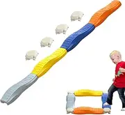 Balance Beam For Kids | Sensor Training Board Set | Stackable Body Coordination Building Toy Enhanced Stability Texture Design For Indoor