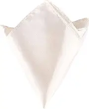 [Boolavard] Satin 1pcs, 6pcs or 12pcs Pack Solid Plain Wedding Mens Pocket Square Office Suit Handkerchief Hanky
