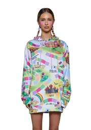 [Dolls Kill x Candyland] Make Your Move Oversized Hoodie