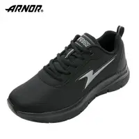在飛比找PChome24h購物優惠-【ARNOR】男輕量防滑慢跑鞋 極致黑/ ARMX33200