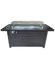 Hiland AZ Patio Heaters Outdoor Rectangle Fire Pit
