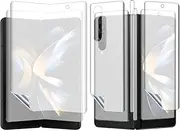 (2 Sets 8 PCS) Screen Protector Designed for Samsung Galaxy Z Fold 4, 2 PCS Front Matte Screen Protector and 2 PCS Inside Screen Protector with 2 PCS Back Film with 2 PCS Side Soft Film Suit for