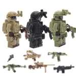 6PCS MINIFIGURE SET 軍事系列幽靈小隊沙漠叢林兼容經典積木禮品系列