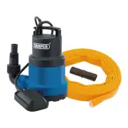 Draper Submersible Clean Water Pump Float Switch Layflat Hose 191Lmin 550W 12429