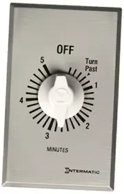 FF5M 5-Minute Spring Loaded Wall Timer No Hold - Enhance Energy SPST