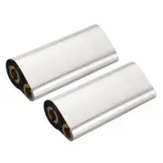 4.33"x229' Wax Thermal Transfer Ribbon, 2 Roll 1/2" Core Ribbon with Core, Black