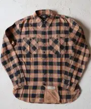 Rrl Buffalo Check Chamois Work Shirt M