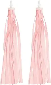 uxcell Bike Streamers, Colorful Scooter Handlebar Tassels Grips Ribbon Accessories Decorations for Bicycle Tricycle Handles, Pink
