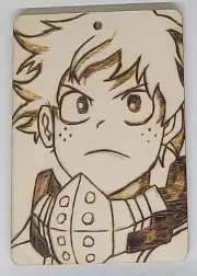 $40 each Anime Wood Burning Art Pyrography by Stephanie George 3 ½” tall x 2 ½”