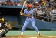 Willie McGee of the St. Louis Cardinals bats against the Pittsbu- 1984 Old Photo