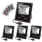 20W RGB LED Flood Lights Color Changing Floodlight with Remote Control IP65 W...