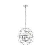 Living District Wallace 4 Light Pendant, Chrome - LD5055D16C