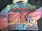 Members Only Powerpuff Girls Rainbow Teen Girls Puffer Coat/ Jacket Multi Size