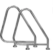 Swimming Pool Safety Hand Rail Swimming Pool Handrails, 304 Stainless Steel Pool Slides Handrail Triangular Rustproof Handrail Railing for Indoor and Outdoor Inground Pool Entry