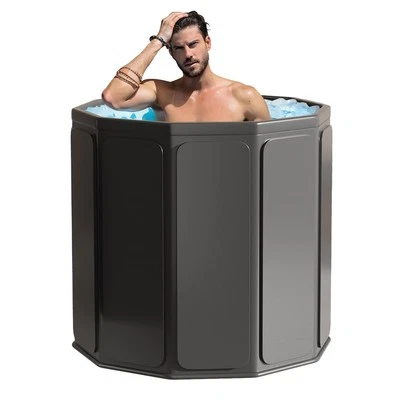 Portable Foldable Bathtub, 28" Foldable Freestanding Bathtub for Adults, Hot ...