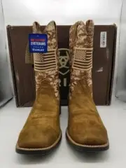 Ariat Men's Sport Patriot Western Boot Sand Camo Print 14
