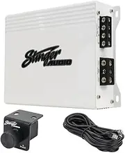 Stinger Audio MT-1000.1M 1000 Watt RMS 1-Channel Monoblock Marine Audio Subwoofer Amplifier, Class D, Water-Resistant, Mosfet, Remote Control Bass Knob, Subsonic Filter, Low-Pass Filter, Bass Boost Q