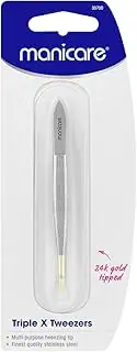 Manicare Triple X Tip Tweezer, Gold