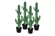 SOGA 4X 105cm Green Artificial Indoor Cactus Tree Fake Plant Simulation Decorative 6 Heads