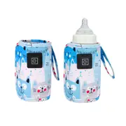 Portable Baby Bottle Milk Warmer Thermostat with 3 Temperature Adjustable Heating to Keep Warm