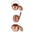 Copper Pot with Lid Small Copper Hot Pot Stew Pan for Cooking Chef Home