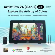 XP-Pen Artist 24 Pro Gen2 4K Graphics Drawing Tablet Ultravision Full Lamination