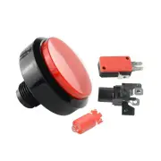 1Pc Red Arcade 60MM Round Push Button Illumilated LED Light With Microswitch