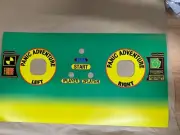 NOS Sega JURASSIC PARK DELUXE control panel overlay - Part# JUR-2001-A