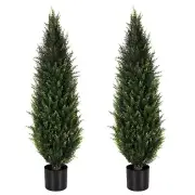 Metach 35ft Faux Tree Artificial Cedar Topiary Tree Fake Plants for Home Deco...