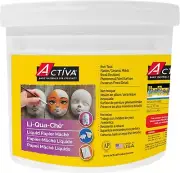 Activa Li-Qua-Che Pourable Paper Mache Air Cured Casting Compound,1-GallonWhite