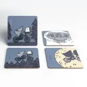 E.T. the Extra-Terrestrial E.T. Scenes Coaster Set