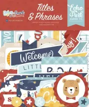 Echo Park Ephemera-Titles & Phrases, Baby On Board Boy