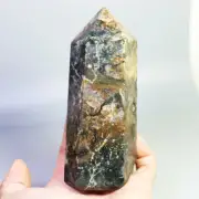 1.24lb Natural Ocean Jasper Agate Geode Crystal Tower Wand Point Healing Mineral